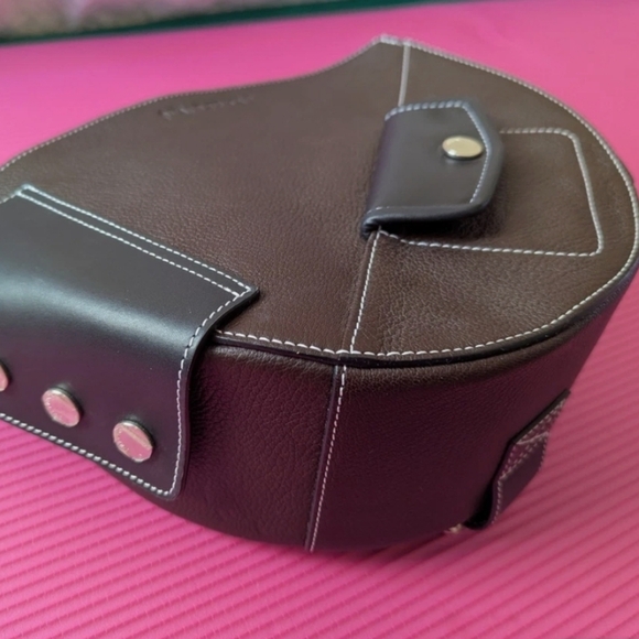 JW ANDERSON Navy Shearling Bag - Picture 5 of 16